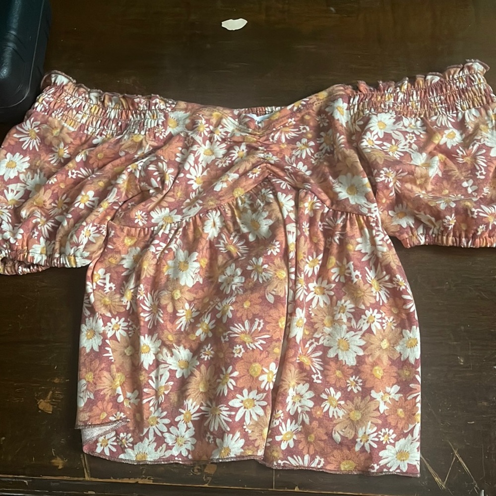 off the shoulder flow top hippie style